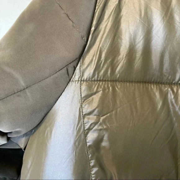 Derek Lam 10 Crossby army green faux fur hooded jacket - Picture 11 of 13